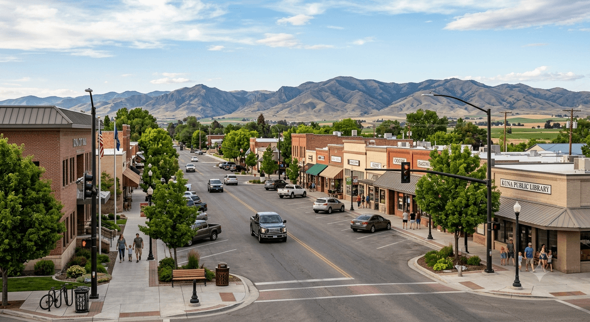 Residential neighborhood in Kuna, ID