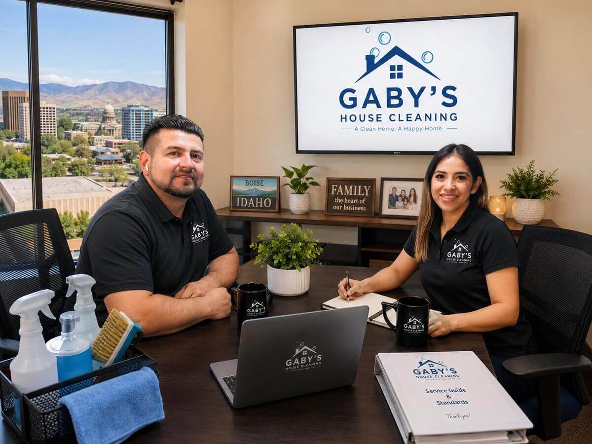 Gabriela and Roberto Lopez, owners of Gaby's House Cleaning